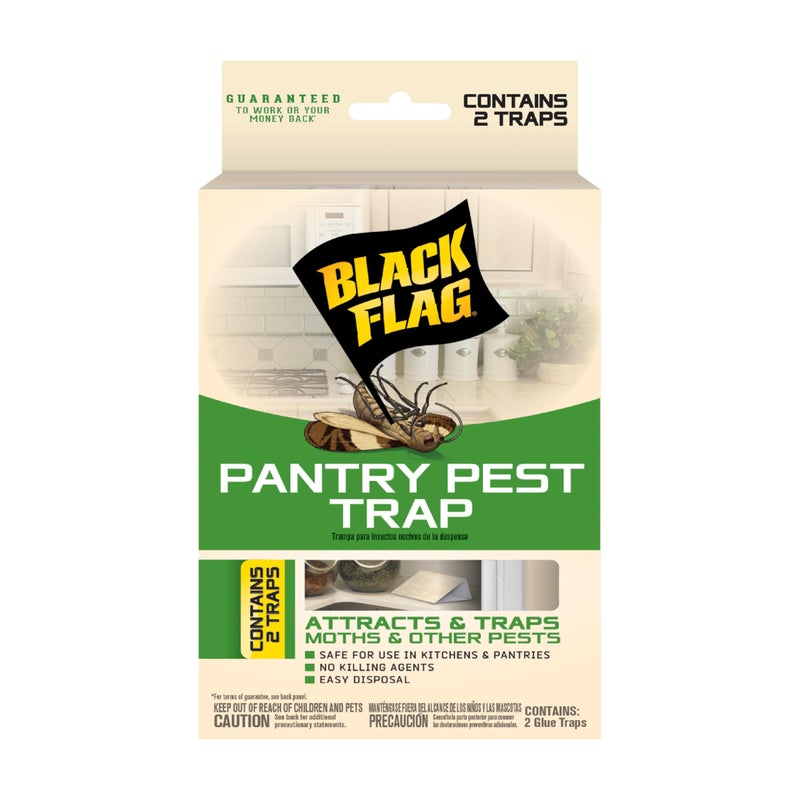 Black Flag Pantry Pest Glue Trap, 2 Count - Image 1